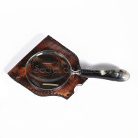 Увеличительное стекло с кожаным футляром Secret De Maison  (mod. 43747) — античная медь
