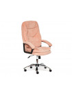 Кресло офисное SOFTY LUX хром — розовый