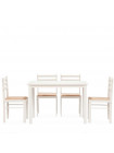 Обеденный комплект эконом Стетсон 2 (стол + 4 стула)/ Statson Dining Set — бежевый