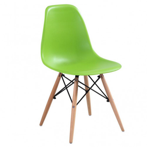 Стул деревянный Эймс (Eames) PC-015 green