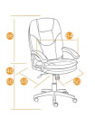 Кресло компьютерное Комфорт (Comfort) — бордо (36-7)