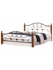 Кровать АТ-822 200x140 (Double Bed) Черный/Красный дуб