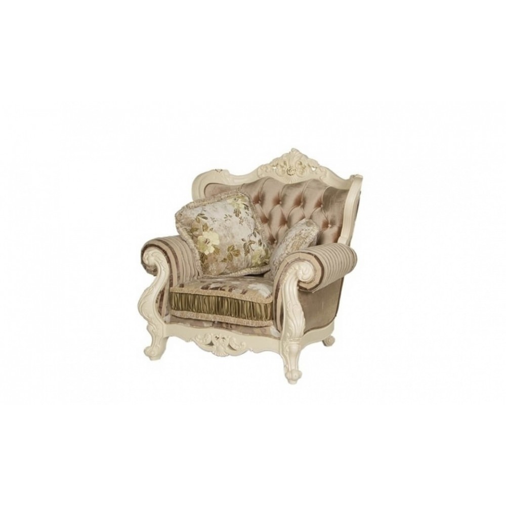 Кресло Милано ткань кофейная (MK-1828-IV) Слоновая кость