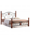 Кровать АТ-9003 200x140 (Double Bed) Черный/Красный дуб