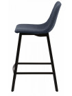 Барный стул HAMILTON RU-03 PU синяя сталь — синий