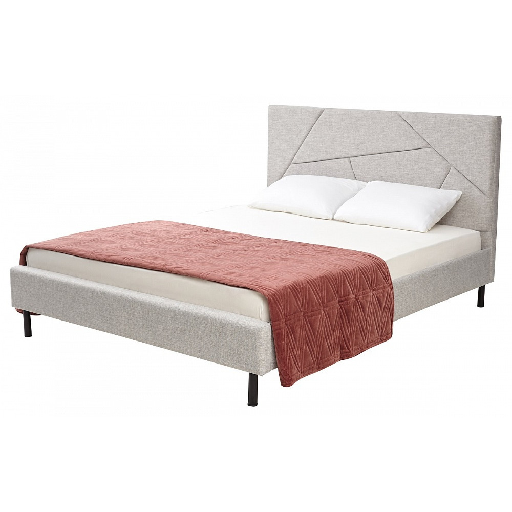 Кровать SWEET VALERY 160x200 ткань Stone 1A — серый