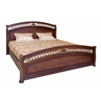 Кровать "Нотти" без решетки BED (180 х 200) —  Темный орех (MK-1711-DN)