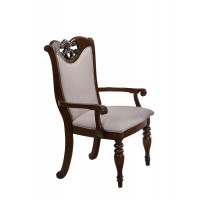 Кресло "Гелиос (GELIOS)" с мягким сиденьем и спинкой —  Light Walnut (Темный орех) (MK-4524-LW)