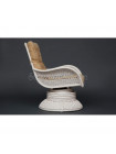 Кресло-качалка Андреа релакс медиум White (Andrea Relax medium) с подушкой — white (белый)