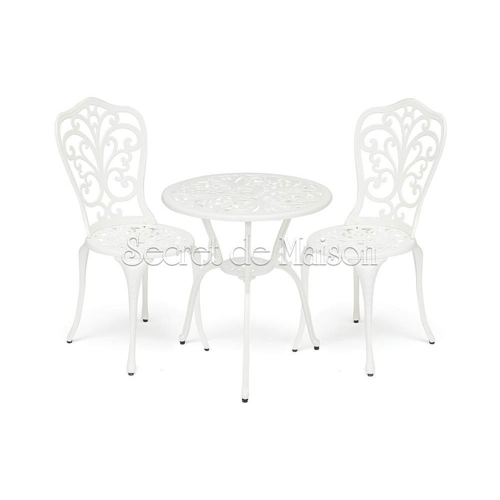 Комплект Secret De Maison Романс (Romance) (стол +2 стула) — butter white