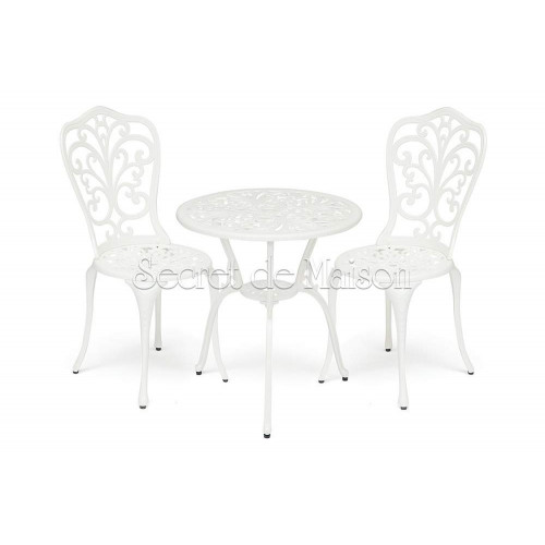 Комплект Secret De Maison Романс (Romance) (стол +2 стула) — butter white