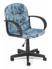 Кресло компьютерное Багги (Baggi) — принт "Карта на синем"