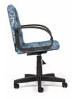 Кресло компьютерное Багги (Baggi) — принт "Карта на синем"