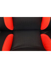 Кресло компьютерное Бриндиси (Brindisi) — черный/красный/черный перфорированный