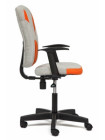 Кресло компьютерное Остин (Ostin) — серый/оранжевый (Мираж грей/TW-07)