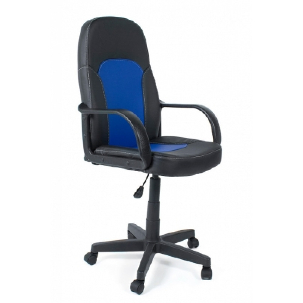Кресло компьютерное Парма (Parma) — черный/синий (36-6/36-39)