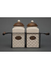 Две банки для сахара и чая в металлической корзине Secret De Maison Шату (CHATEAU) (mod. C-1416 L) — натуральный (natural)