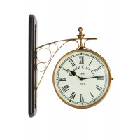 Часы Станционные с двумя циферблатами Secret De Maison ( mod 37049 ) — античная медь