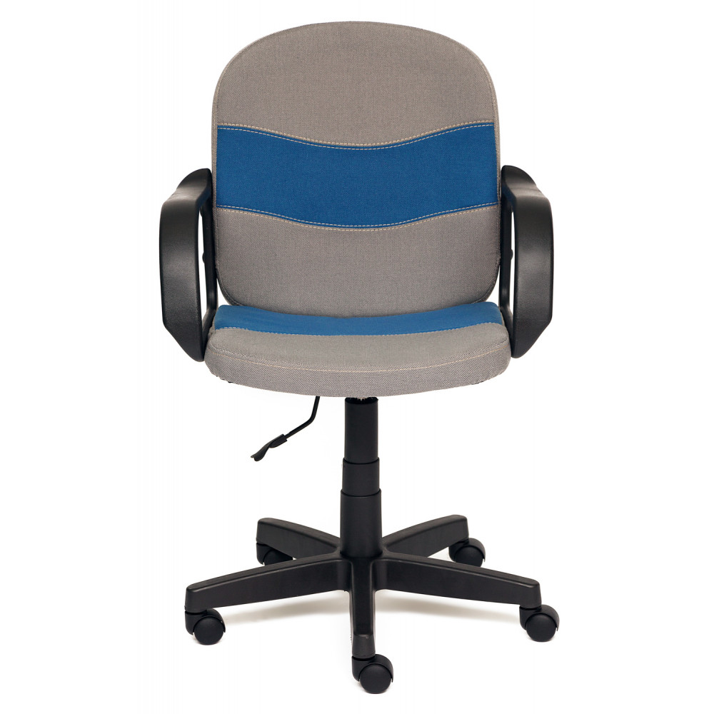 Кресло компьютерное Багги (Baggi) — серый/синий (С27/С24)