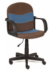 Кресло компьютерное Багги (Baggi) — коричневый/синий (3М7-147/С24)