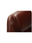 Кресло компьютерное Босс люкс (Boss lux) хром — коричневый/коричневый перфорированный (2 TONE/2 TONE /06)