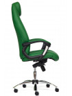 Кресло компьютерное Босс люкс (Boss lux) хром — зеленый/зеленый перфорированный (36-001/36-001/06)
