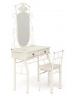 Столик туалетный Канцона (CANZONA) (столик/зеркало + стул) — white (белый)