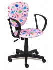 Кресло СН413 — принт "Динозаврики на розовом"