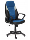 Кресло компьютерное Интер (Inter) — черный/синий/серый (36-6/С24/14)
