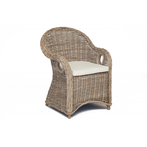 Кресло Secret De Maison Майсонет (MAISONET) c подушкой — натуральный серый/natural grey