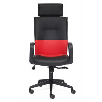 Кресло Модерн (MODERN)-1 — черный/красный (ОН1020)