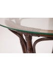 Комплект  Нью Боготта (NEW BOGOTA) ( диван + 2 кресла + стол со стеклом ) — walnut (грецкий орех)