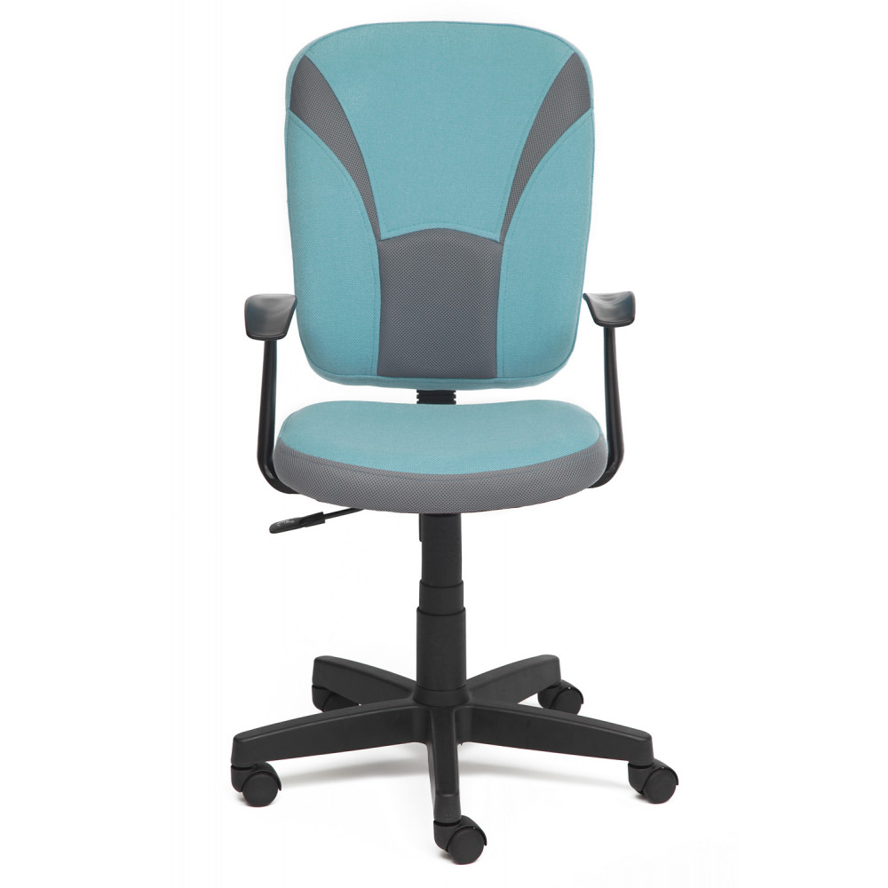 Кресло компьютерное Остин (Ostin) — серый/бирюзовый (Мираж грей/TW-23)