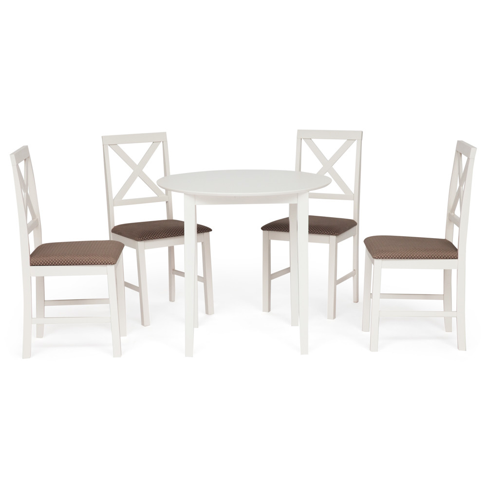 Обеденный комплект эконом Ватсон (стол + 4 стула)/ Watson Dining Set — Espresso