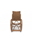 Кресло-качалка RADJA (6272) Античный коричневый, (широкое плетение)