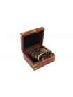 Бинокль в подарочной упаковке # 2113 B латунь/дерево, Античная медь (Antiqui Brass)