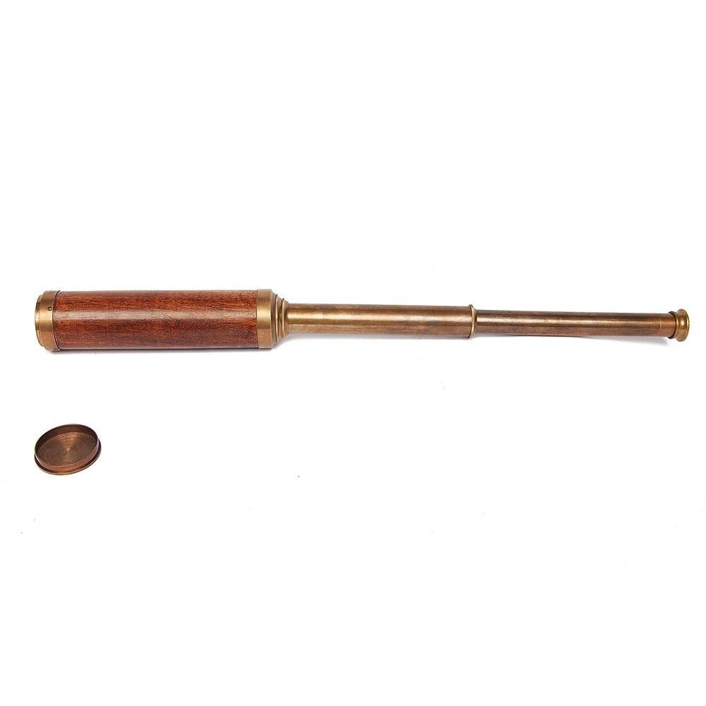 Подзорная труба в подарочной упаковке # 2070 латунь/дерево, Античная медь (Antiqui Brass)