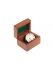 Настольные часы в подарочной упаковке # 5546 латунь/стекло, Античная медь (Antiqui Brass)
