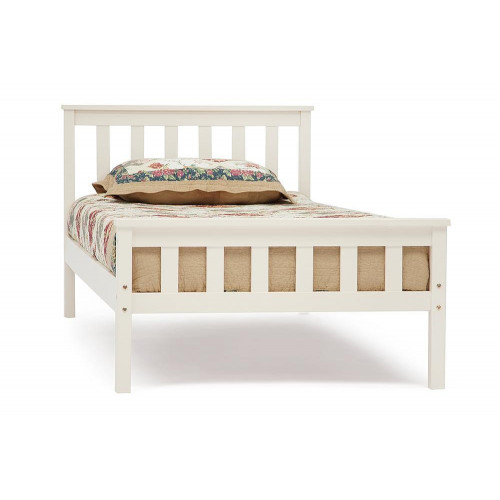 Lauretta - кровать деревянная Single bed, 90*200 см, белый