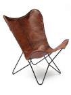 Кресло Secret De Maison NEWTON ( mod. M-3034 ) кожа буйвола / металл, коричневый