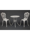 Комплект Secret De Maison Serenade (стол +2 стула) алюминиевый сплав, D60/H67, 51х51х87см, белый/(white