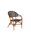 Комплект ( стол + 4 стула ) Secret De Maison Yama - Jiali натуральный ротанг, стол:90х90х76см, стул: 84x53x56см/57х68х90см, коричневый/brown