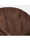 Кресло LIVORNO ( mod.1602 ) металл/ткань, коричневый вельвет