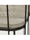 Столик Secret De Maison ALAOIS ( mod. 350 ) металл/дерево гевея,  черный/коричневый