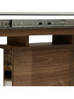 Стол RADCLIFFE( Mod. EDT-VG002) мдф high glossy, закаленное стекло, коричневый, стекло 
