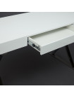 Стол письменный LAZETTI (mod.EWD-HS01) мдф high gloss/металл, Белый (White)/хром