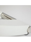 Стол Арно (ARNO (mod.EDT-H016)) мдф high gloss, закаленное стекло, металл, Белый (White)