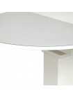 Стол COSMOS (mod.EDT-HE14) мдф high glossy, закаленное стекло, белый