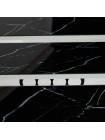 Стол MARMARIS (Mod.18) металл,мдф, стекло, черный мрамор