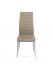 Стул Easy Chair (mod. 24) металл/экокожа, пепельно-коричневый/серый